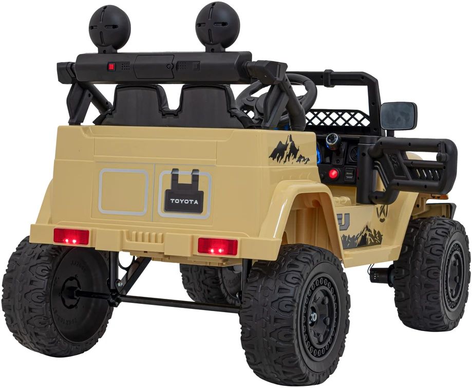Elektromobilis Toyota FJ Cruiser 4x4, rusvai gelsvas