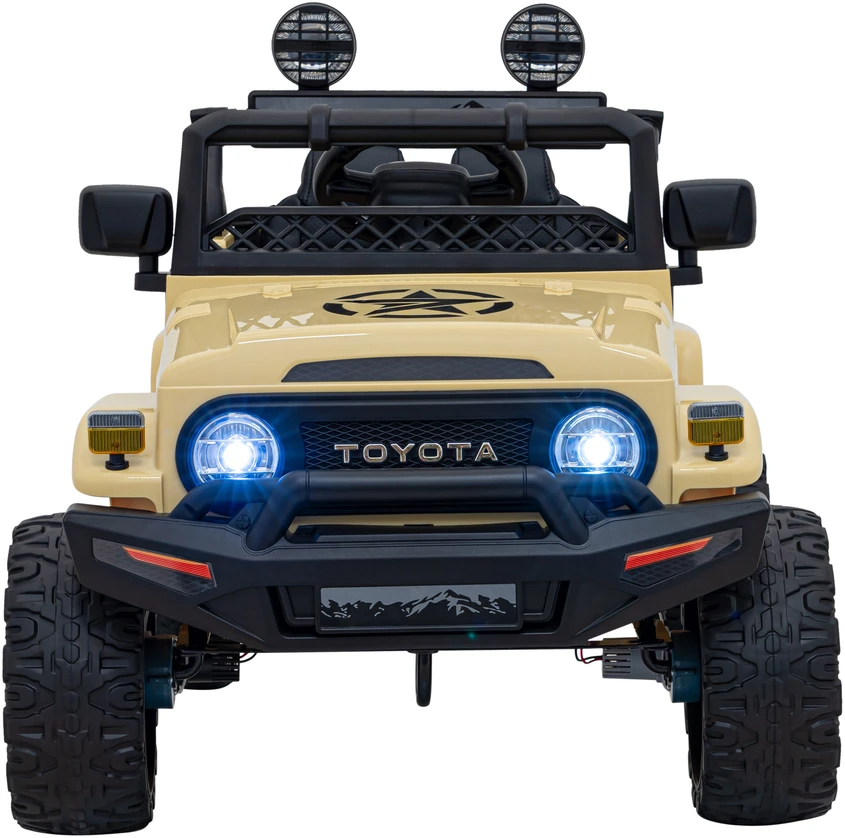Elektromobilis Toyota FJ Cruiser 4x4, rusvai gelsvas