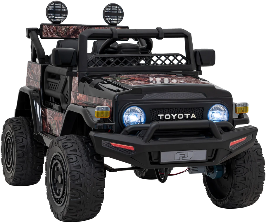 Elektromobilis Toyota FJ Cruiser 4x4, Juodas Leaves