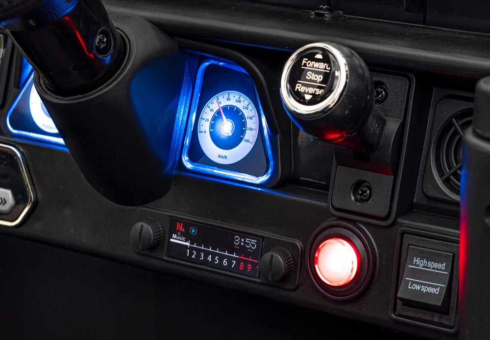 Elektromobilis Toyota FJ Cruiser 4x4, Juodas Leaves