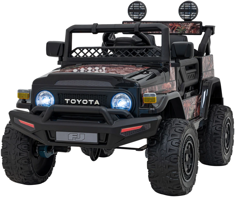 Elektromobilis Toyota FJ Cruiser 4x4, Juodas Leaves