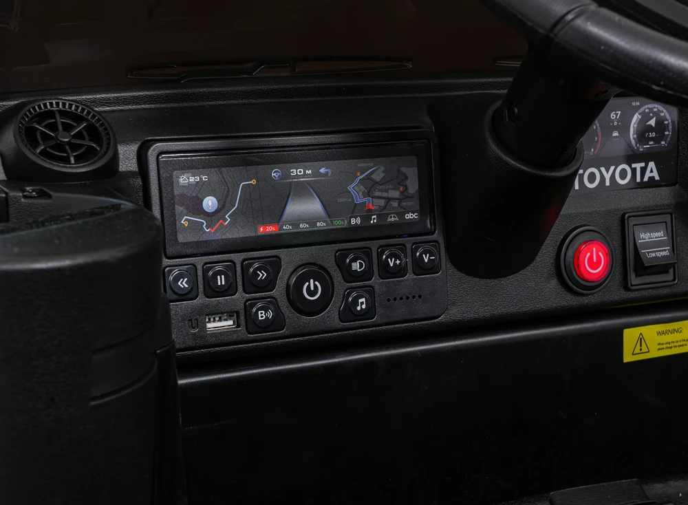 Ramiz Elektromobilis Toyota Land Cruiser PRADO, Juodas