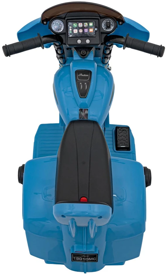 Blue Mėlyna Elektrinis motociklas Chopper INDIAN, Mėlyna