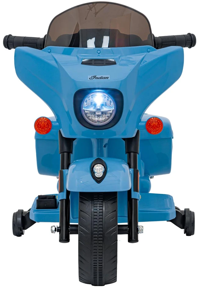 Blue Mėlyna Elektrinis motociklas Chopper INDIAN, Mėlyna