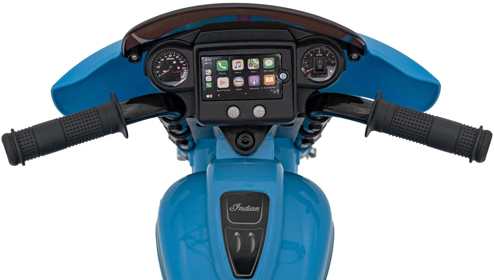 Blue Mėlyna Elektrinis motociklas Chopper INDIAN, Mėlyna