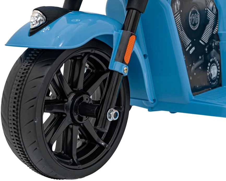 Blue Mėlyna Elektrinis motociklas Chopper INDIAN, Mėlyna