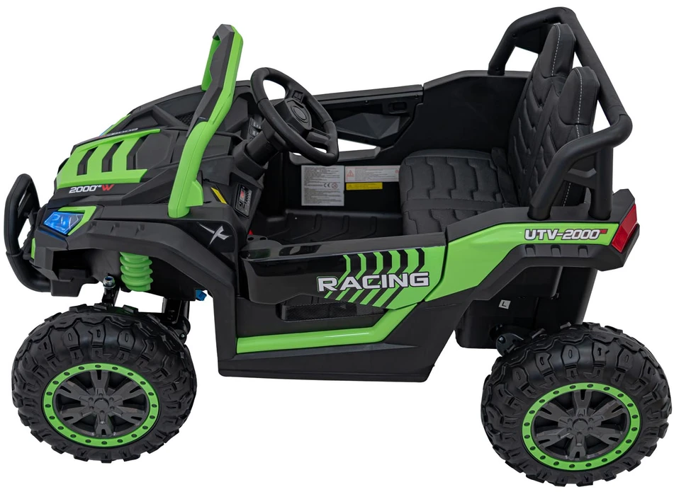 Ramiz Dvivietis elektromobilis UTV Buggy Racing 4x4, Žalias