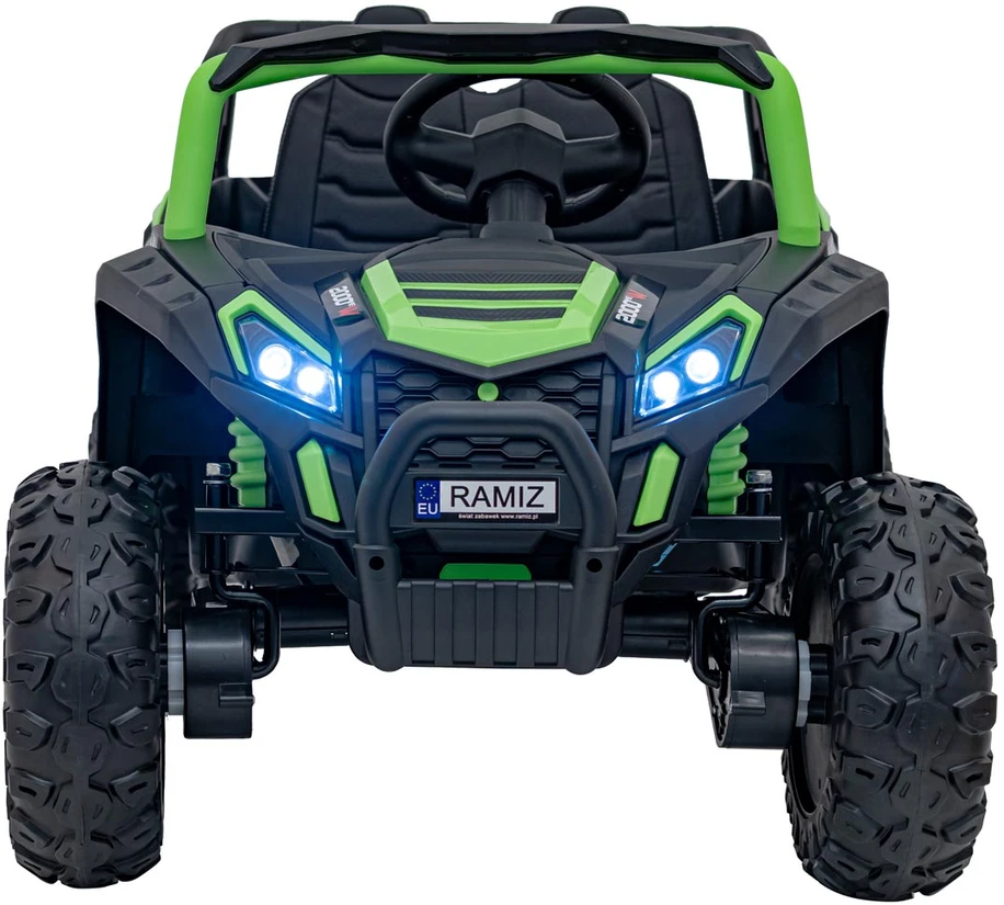 Ramiz Dvivietis elektromobilis UTV Buggy Racing 4x4, Žalias