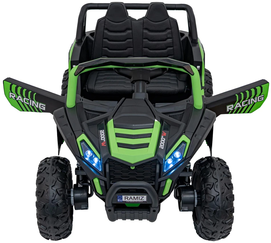 Ramiz Dvivietis elektromobilis UTV Buggy Racing 4x4, Žalias
