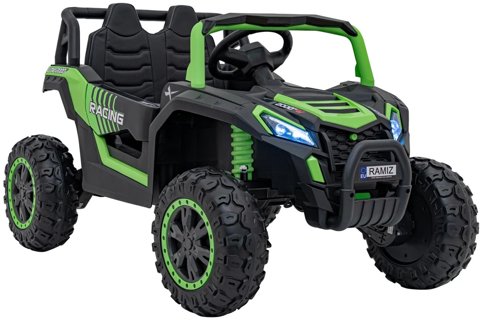 Ramiz Dvivietis elektromobilis UTV Buggy Racing 4x4, Žalias