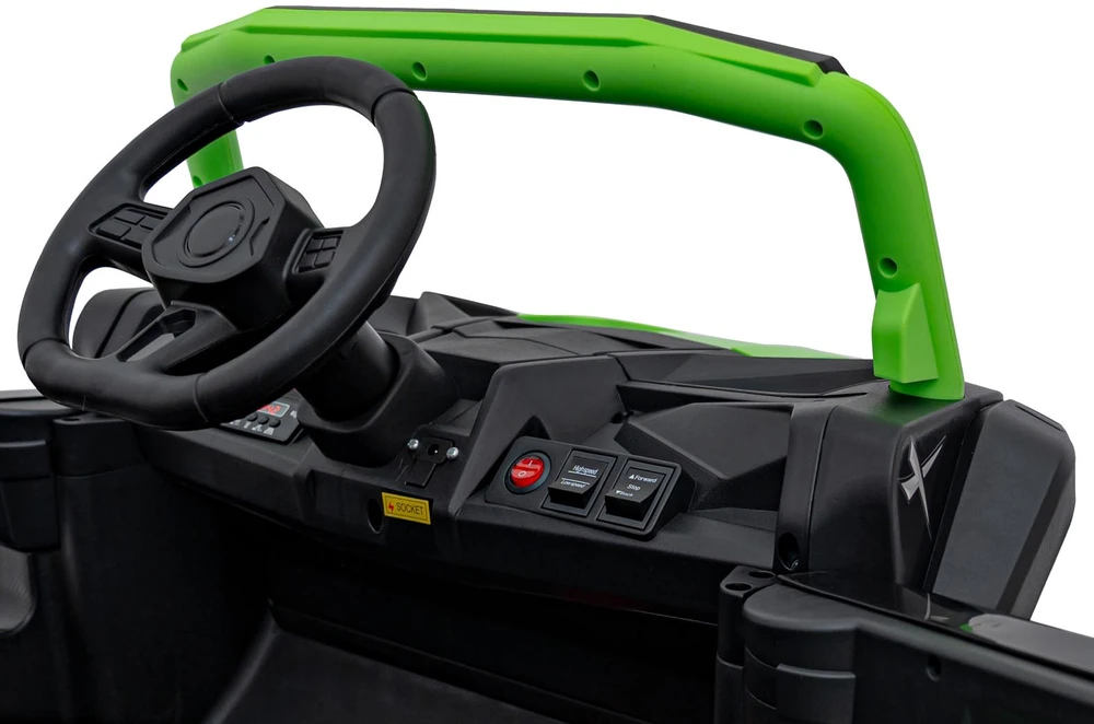 Ramiz Dvivietis elektromobilis UTV Buggy Racing 4x4, Žalias