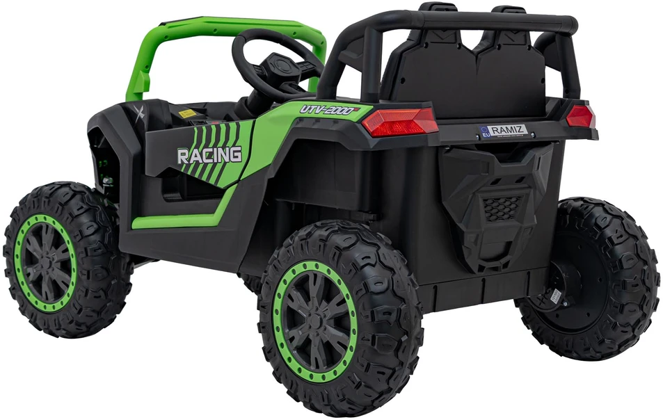 Ramiz Dvivietis elektromobilis UTV Buggy Racing 4x4, Žalias