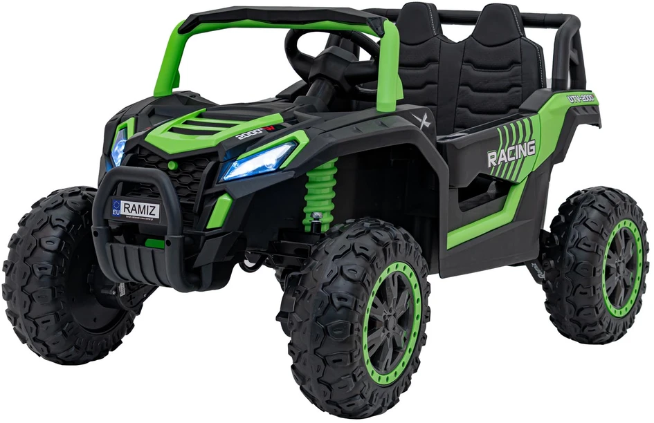 Ramiz Dvivietis elektromobilis UTV Buggy Racing 4x4, Žalias