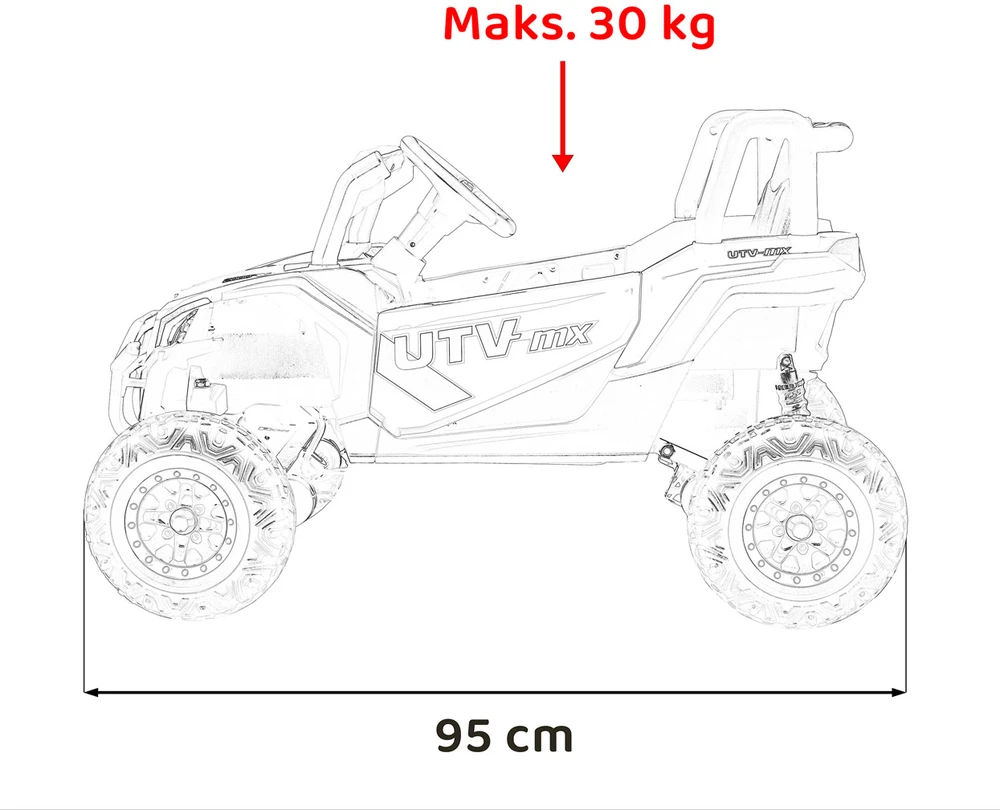 Važiuoklė Buggy Madman UTV-MX Geltonas