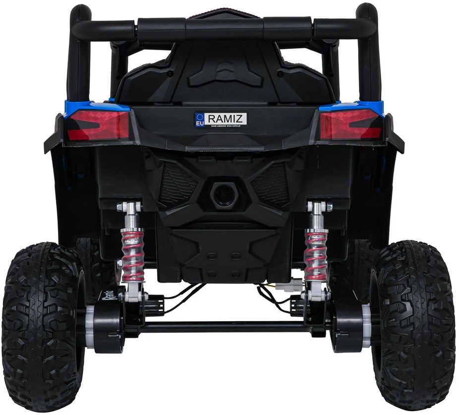 Vaikiškas elektrinis UTV-MX keturratis su 3 greičiais ir saugos mygtuku, nuo 3 metų