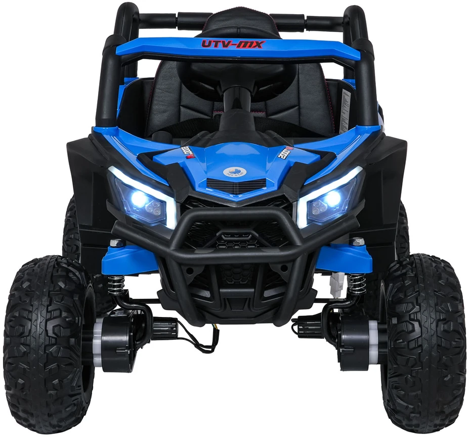 Vaikiškas elektrinis UTV-MX keturratis su 3 greičiais ir saugos mygtuku, nuo 3 metų