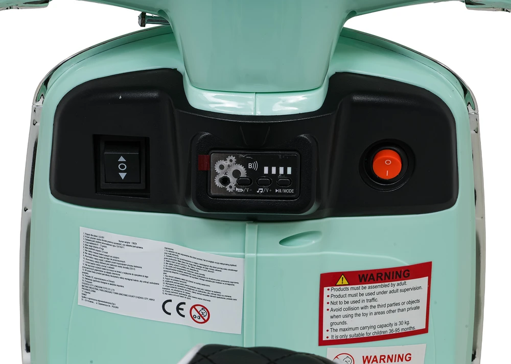 Eurobaby Elektrinis motoroleris Vespa ROMA, Žalias