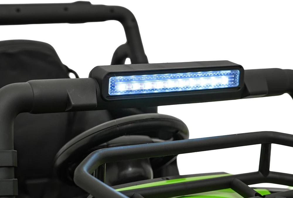 Vaikiškas elektrinis visureigis UTV su 2x200W varikliais, 3 greičiai, LED šviesos, 3-8 m