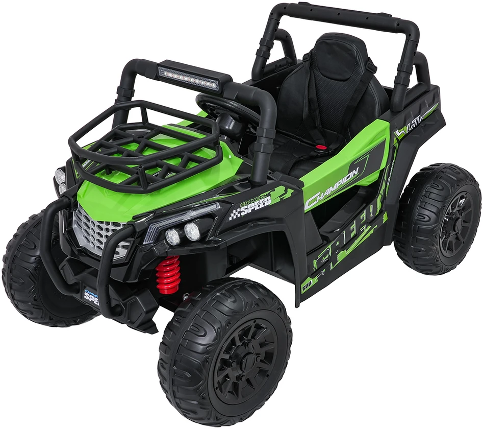 Vaikiškas elektrinis visureigis UTV su 2x200W varikliais, 3 greičiai, LED šviesos, 3-8 m
