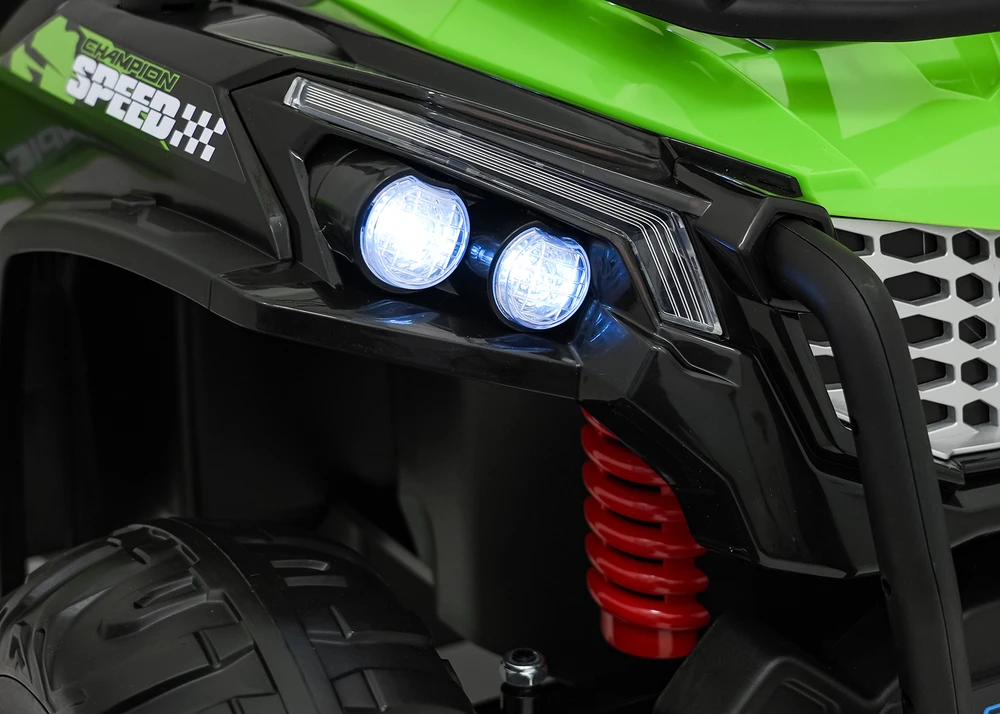Vaikiškas elektrinis visureigis UTV su 2x200W varikliais, 3 greičiai, LED šviesos, 3-8 m