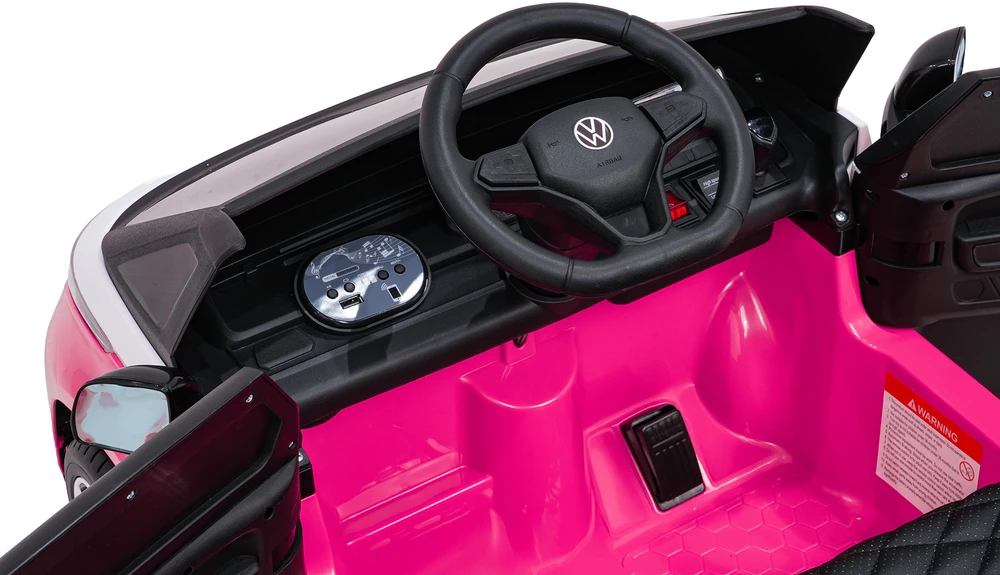Pink Rožinė Elektromobilis Volkswagen ID BUZZ, Rožinė