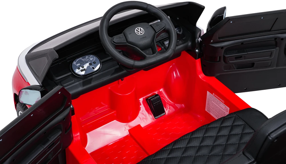 Elektromobilis Volkswagen ID BUZZ, Raudona