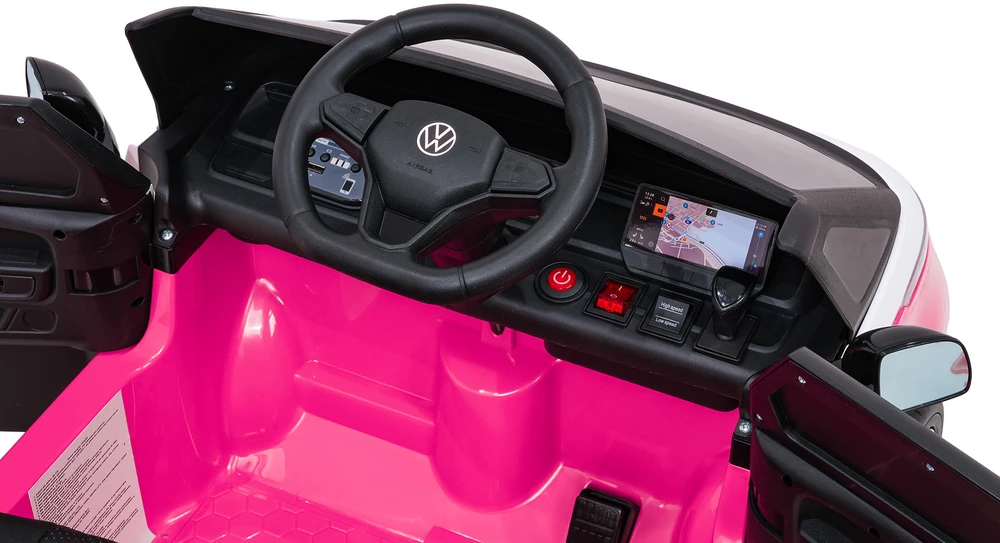 Pink Rožinė Elektromobilis Volkswagen ID BUZZ, Rožinė