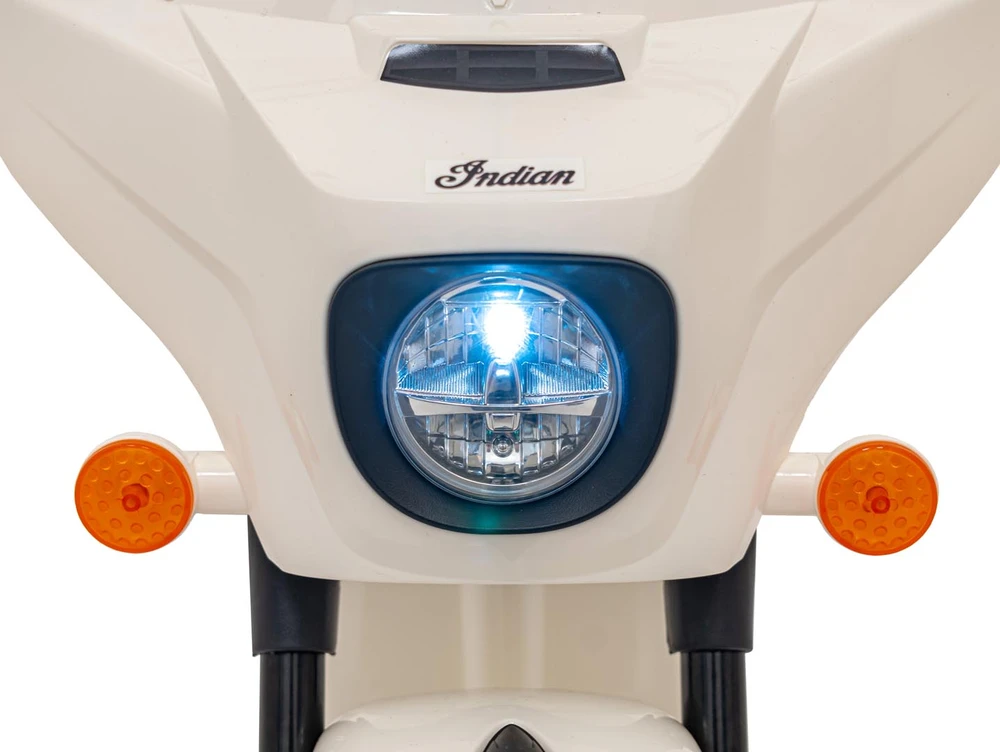 Elektrinis motociklas Chopper INDIAN, Baltas