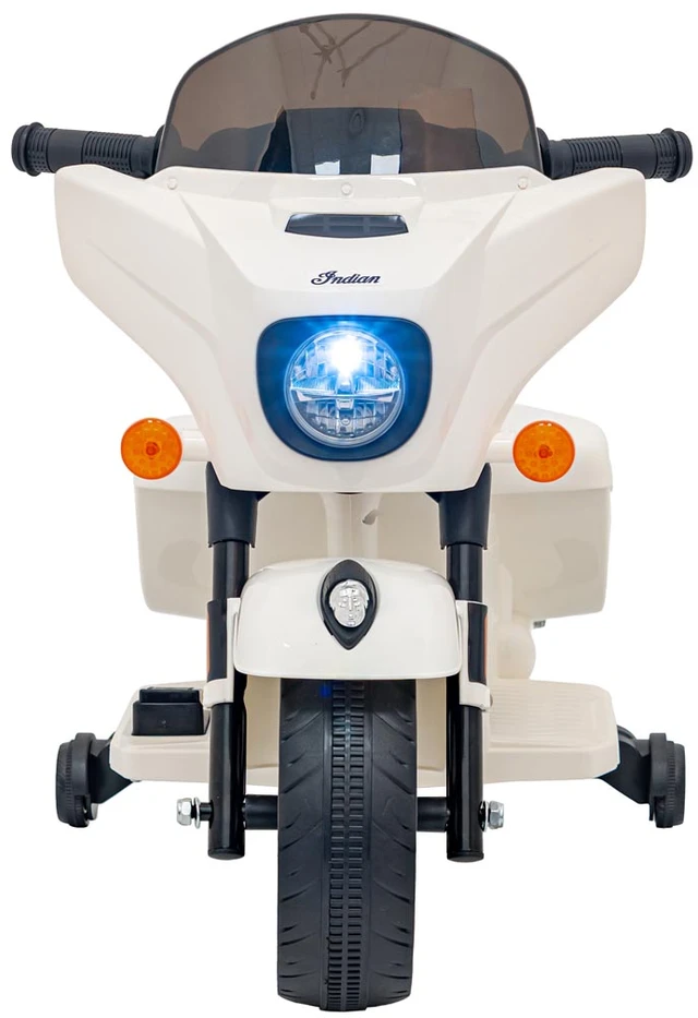 Elektrinis motociklas Chopper INDIAN, Baltas