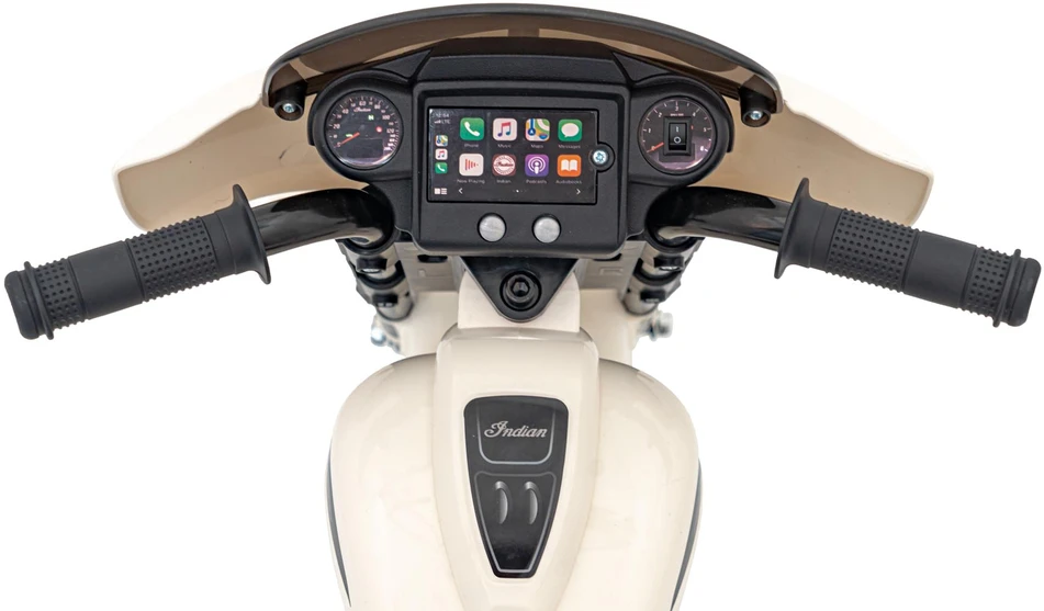 Elektrinis motociklas Chopper INDIAN, Baltas