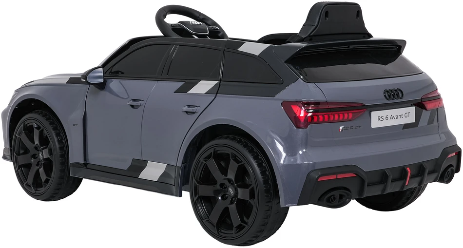 Vaikiškas elektromobilis Audi RS6 Avant GT pilkas