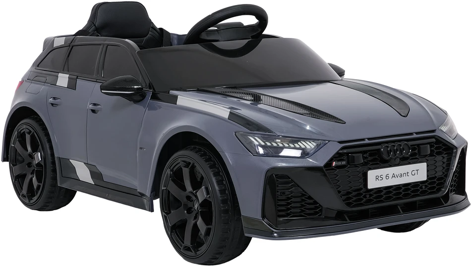 Vaikiškas elektromobilis Audi RS6 Avant GT pilkas