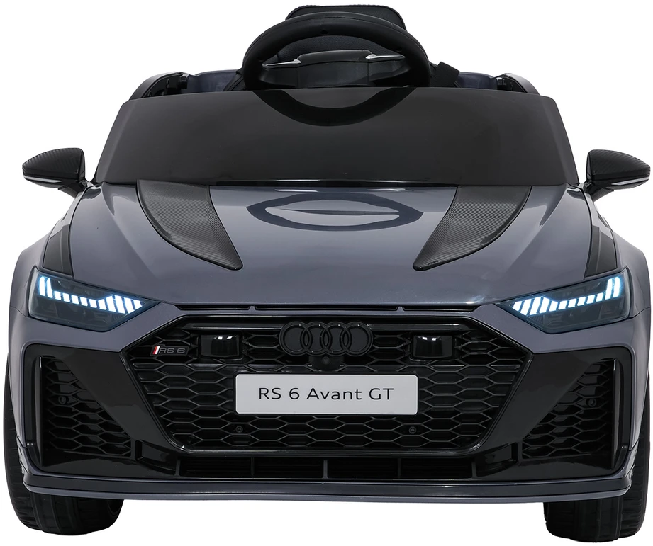 Vaikiškas elektromobilis Audi RS6 Avant GT pilkas