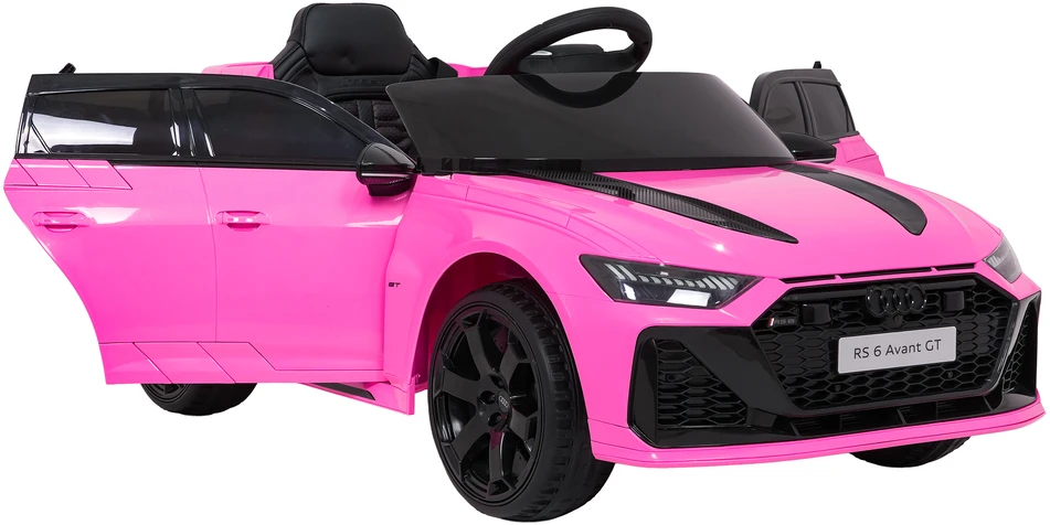 Vaikiškas elektromobilis Audi RS6 Avant GT rožinis