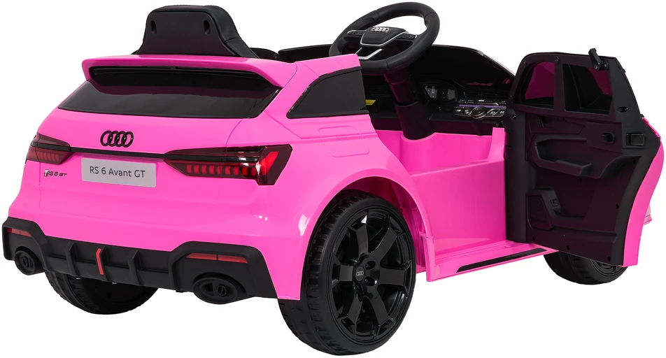 Vaikiškas elektromobilis Audi RS6 Avant GT rožinis