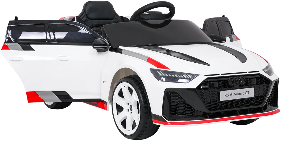 Vaikiškas elektromobilis Audi RS6 Avant GT baltas