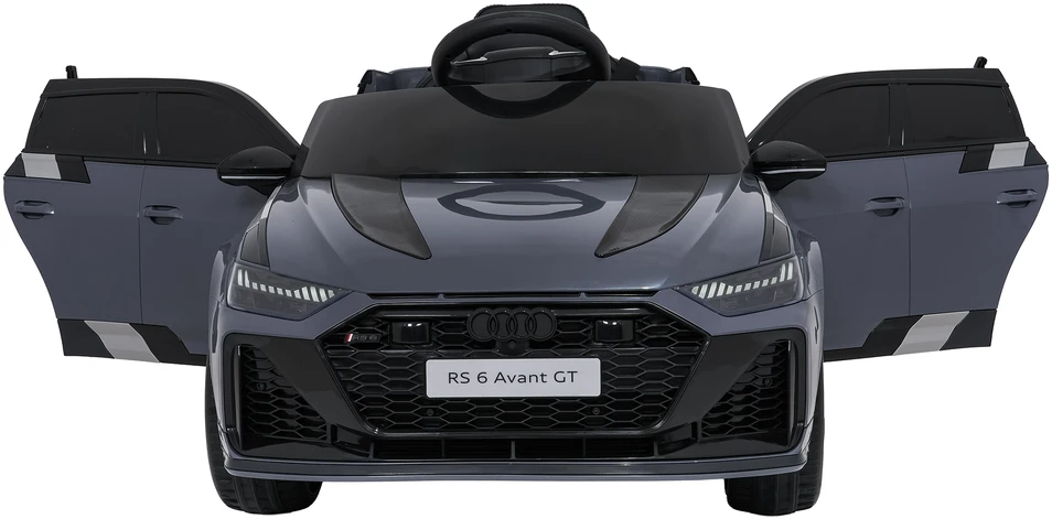 Vaikiškas elektromobilis Audi RS6 Avant GT pilkas