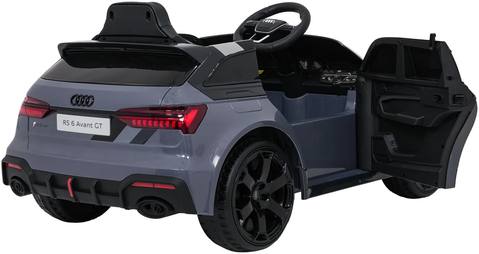 Vaikiškas elektromobilis Audi RS6 Avant GT pilkas
