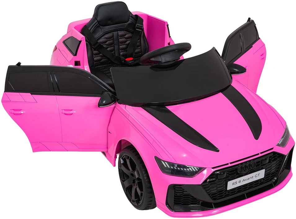 Vaikiškas elektromobilis Audi RS6 Avant GT rožinis