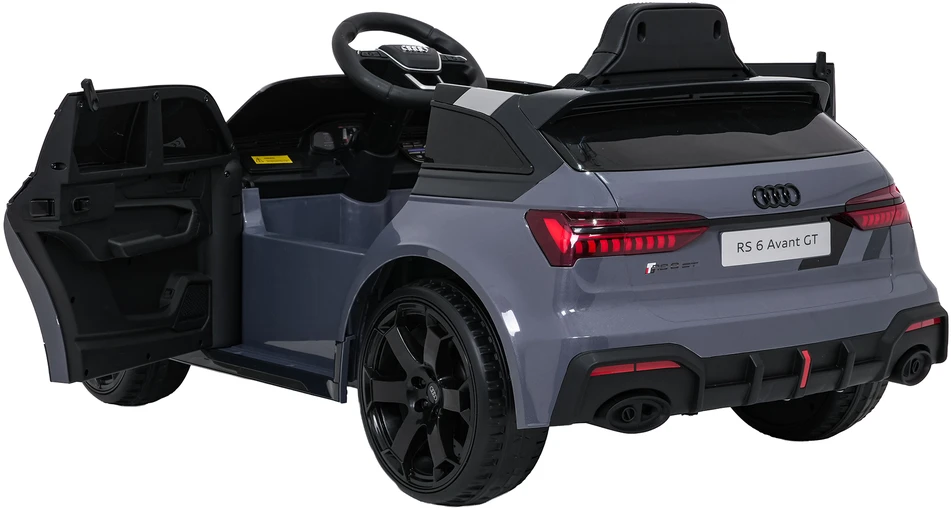 Vaikiškas elektromobilis Audi RS6 Avant GT pilkas