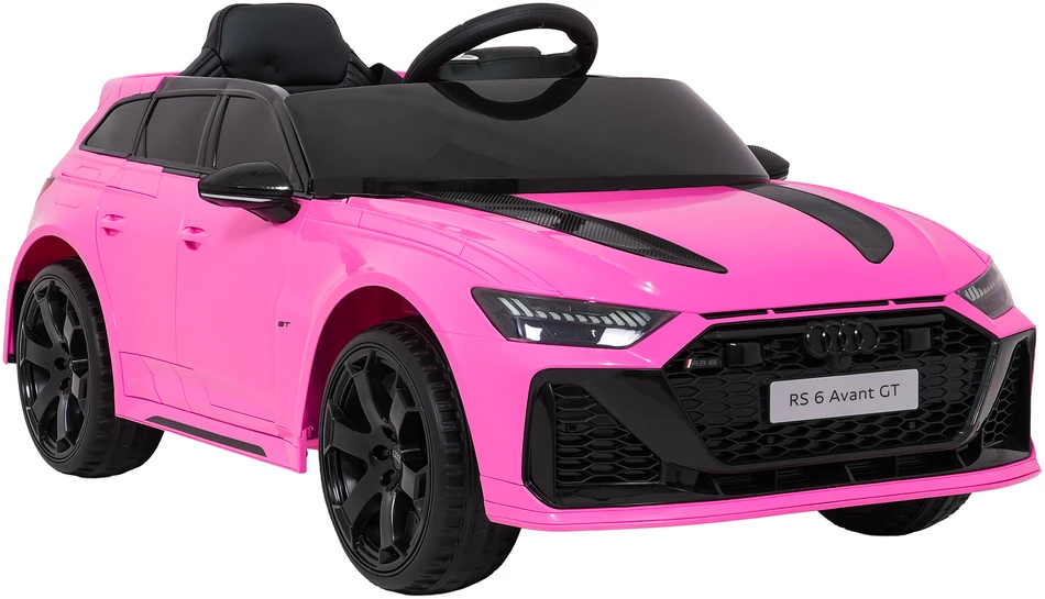 Vaikiškas elektromobilis Audi RS6 Avant GT rožinis