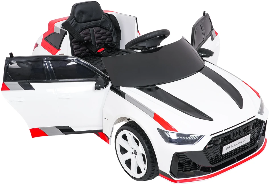 Vaikiškas elektromobilis Audi RS6 Avant GT baltas
