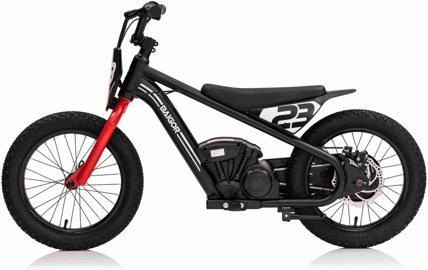 Elektrinis motociklas BAIGOR 23 PRO, Juodas