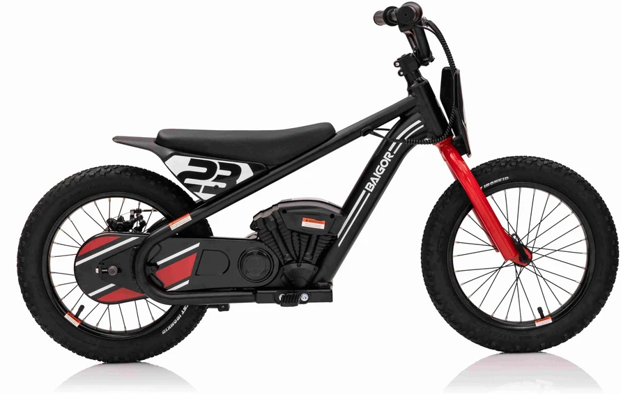 Elektrinis motociklas BAIGOR 23 PRO, Juodas
