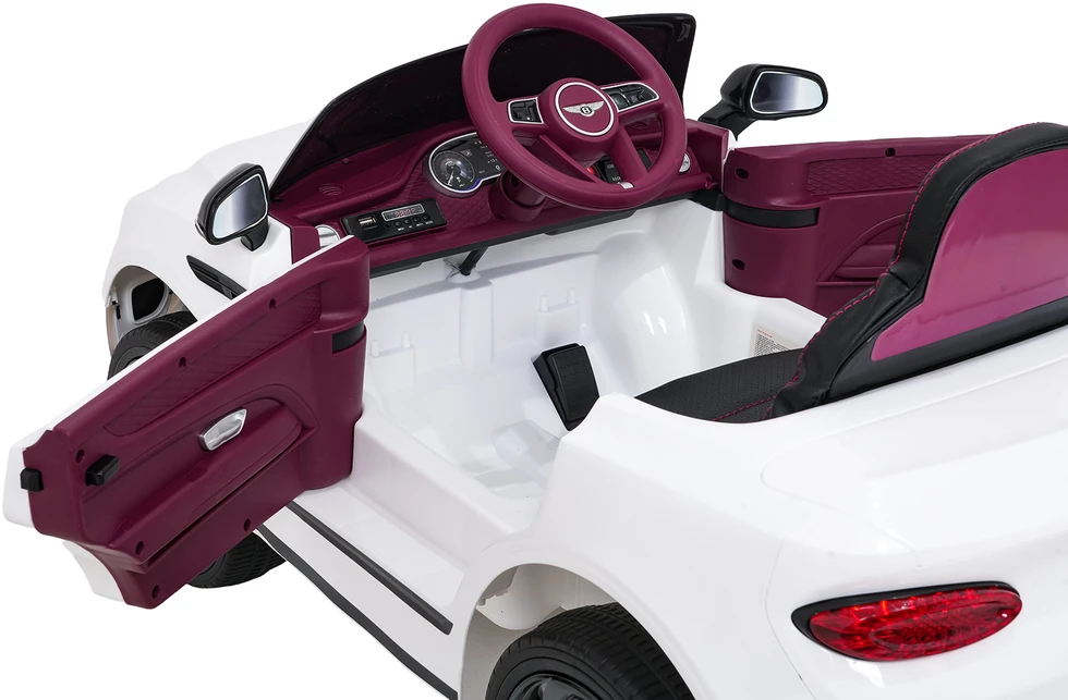 Vaikiškas elektromobilis Bentley Bentayga S baltas
