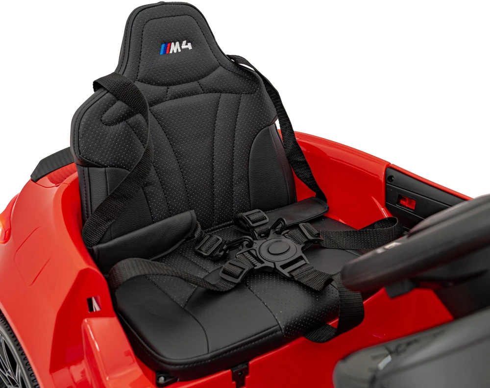 Ramiz Vaikiškas elektromobilis BMW M4 raudonas