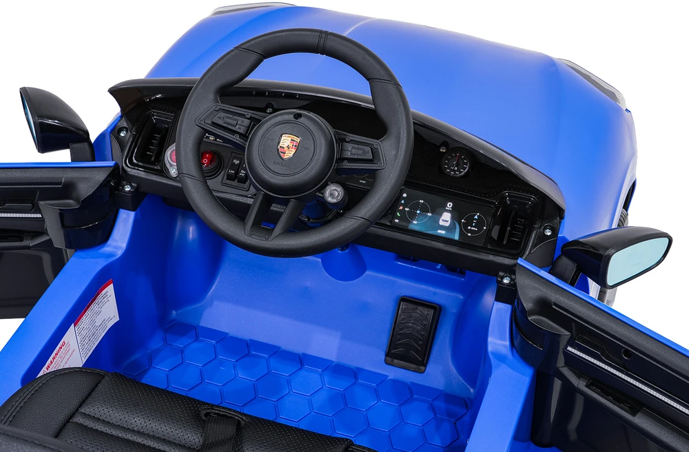 Mėlyna Elektromobilis Porsche Cayenne, Mėlyna