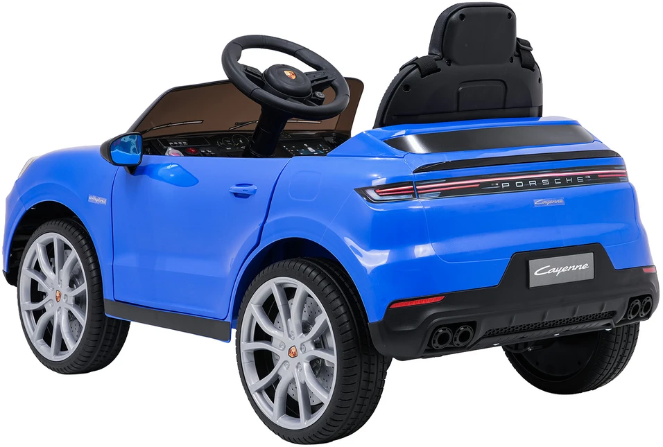 Mėlyna Elektromobilis Porsche Cayenne, Mėlyna