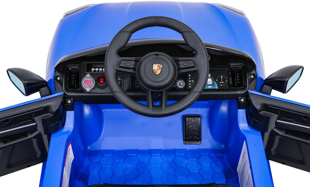 Mėlyna Elektromobilis Porsche Cayenne, Mėlyna