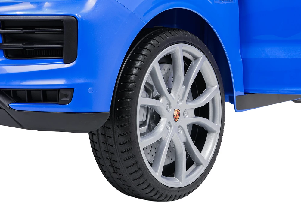 Mėlyna Elektromobilis Porsche Cayenne, Mėlyna